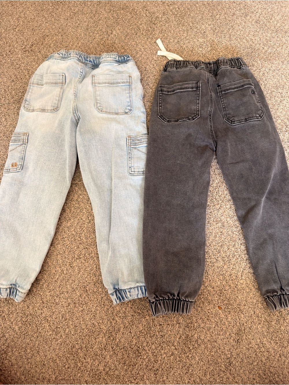 Little Bipsy Two-Pack jogger denim - Light Blue & Charcoal